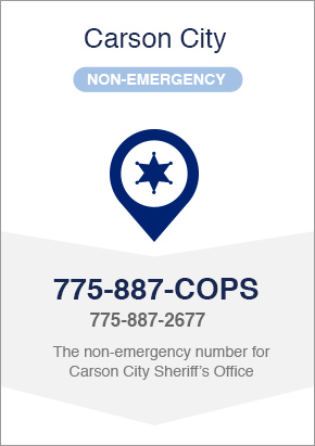 Non-emergency Carson City police 775-887-2677