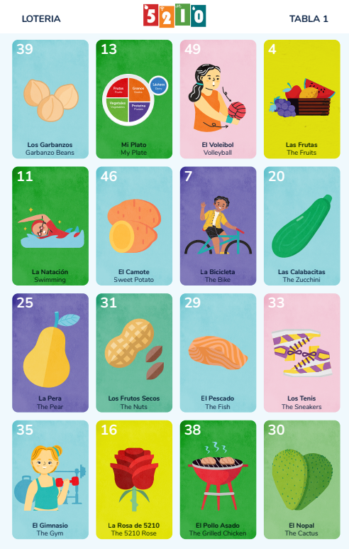 Loteria game card