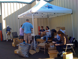 MRC volunteers helping the Health District with the disposal of expired H1N1 anti-viral medications.